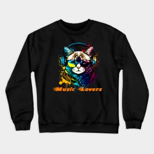 Music Lovers Crewneck Sweatshirt